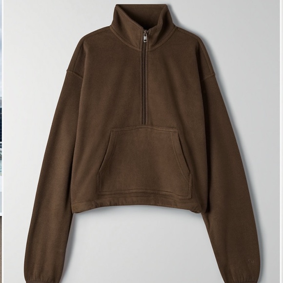 Aritzia Tops - Aritzia TNA Polar Fleece Cropped Sweater